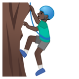 爬人：深色肤色emoji素材一 160x160像素