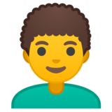 男：卷发emoji素材一 160x160像素