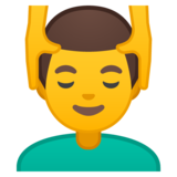 男人在按摩emoji素材一 160x160像素