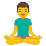 打坐的男人emoji素材一 160x160像素