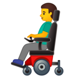 坐电动轮椅的男人emoji素材一 160x160像素