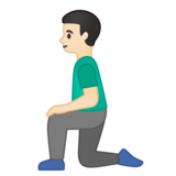 跪男：浅肤色emoji素材一 160x160像素