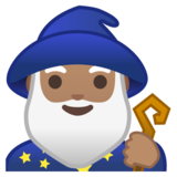 男法师：中等肤色emoji素材一 160x160像素