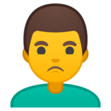 男人撅嘴emoji素材一 160x160像素