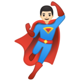 男超人：浅肤色emoji素材一 160x160像素