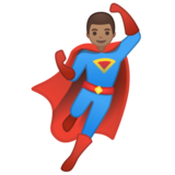 男超人：中等肤色emoji素材一 160x160像素