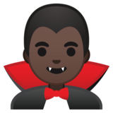 吸血鬼：深色肤色emoji素材一 160x160像素
