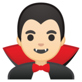 吸血鬼：浅肤色emoji素材一 160x160像素