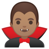 男吸血鬼：中等肤色emoji素材一 160x160像素