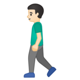 行走的男人：浅肤色emoji素材一 160x160像素