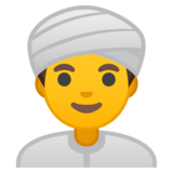 戴头巾的男人emoji素材一 160x160像素