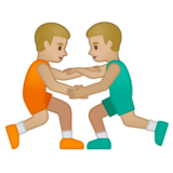 男子摔跤，3型emoji素材一 160x160像素