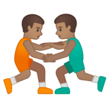 男子摔跤，4型emoji素材一 160x160像素