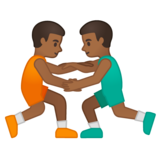 男子摔跤，5型emoji素材一 160x160像素