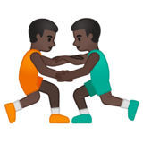 男子摔跤，6型emoji素材一 160x160像素