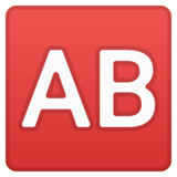 AB按钮（血型）emoji素材一 160x160像素