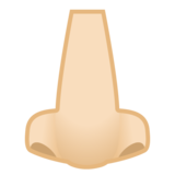 鼻子：浅肤色emoji素材一 160x160像素