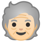 老年人：肤色浅emoji素材一 160x160像素