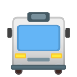 迎面而来的巴士emoji素材一 160x160像素