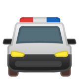 迎面而来的警车emoji素材一 160x160像素