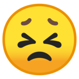 挣扎的脸emoji素材一 160x160像素