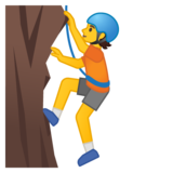 人员攀登/正在攀爬的人emoji素材一 160x160像素