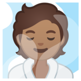 潮湿房间的人：中等肤色emoji素材一 160x160像素