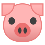 猪脸emoji素材一 160x160像素