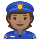 警官：中等肤色emoji素材一 160x160像素