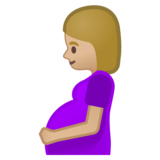 孕妇：中浅肤色emoji素材一 160x160像素