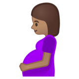 孕妇：中等肤色emoji素材一 160x160像素