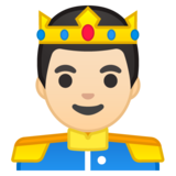 王子：浅肤色emoji素材一 160x160像素