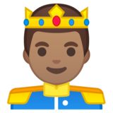王子：中等肤色emoji素材一 160x160像素
