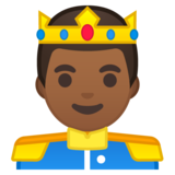 王子：中黑肤色emoji素材一 160x160像素