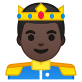 王子：深色肤色emoji素材一 160x160像素