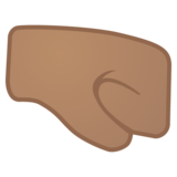 右拳:中等肤色emoji素材一 160x160像素
