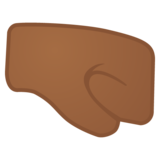 右拳：中黑肤色emoji素材一 160x160像素