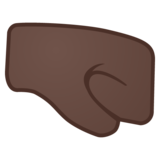 右拳：黑肤色emoji素材一 160x160像素