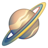 环形行星emoji素材一 160x160像素