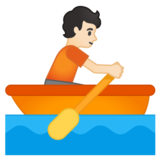 划船人：浅肤色emoji素材一 160x160像素