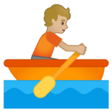 划船人：中等浅肤色emoji素材一 160x160像素