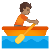划船人：中等肤色emoji素材一 160x160像素