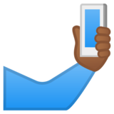 自拍:中等深色肤色emoji素材一 160x160像素