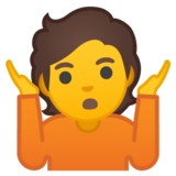 耸肩emoji素材一 160x160像素