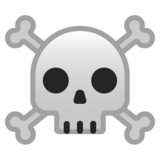 头骨和交叉骨/骷髅emoji素材一 160x160像素