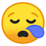 困倦的脸emoji素材一 160x160像素