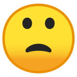 不高兴的脸emoji素材一 160x160像素