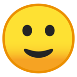 略带微笑的脸emoji素材一 160x160像素