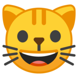 笑脸猫emoji素材一 160x160像素