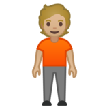 站立者：中浅肤色emoji素材一 160x160像素